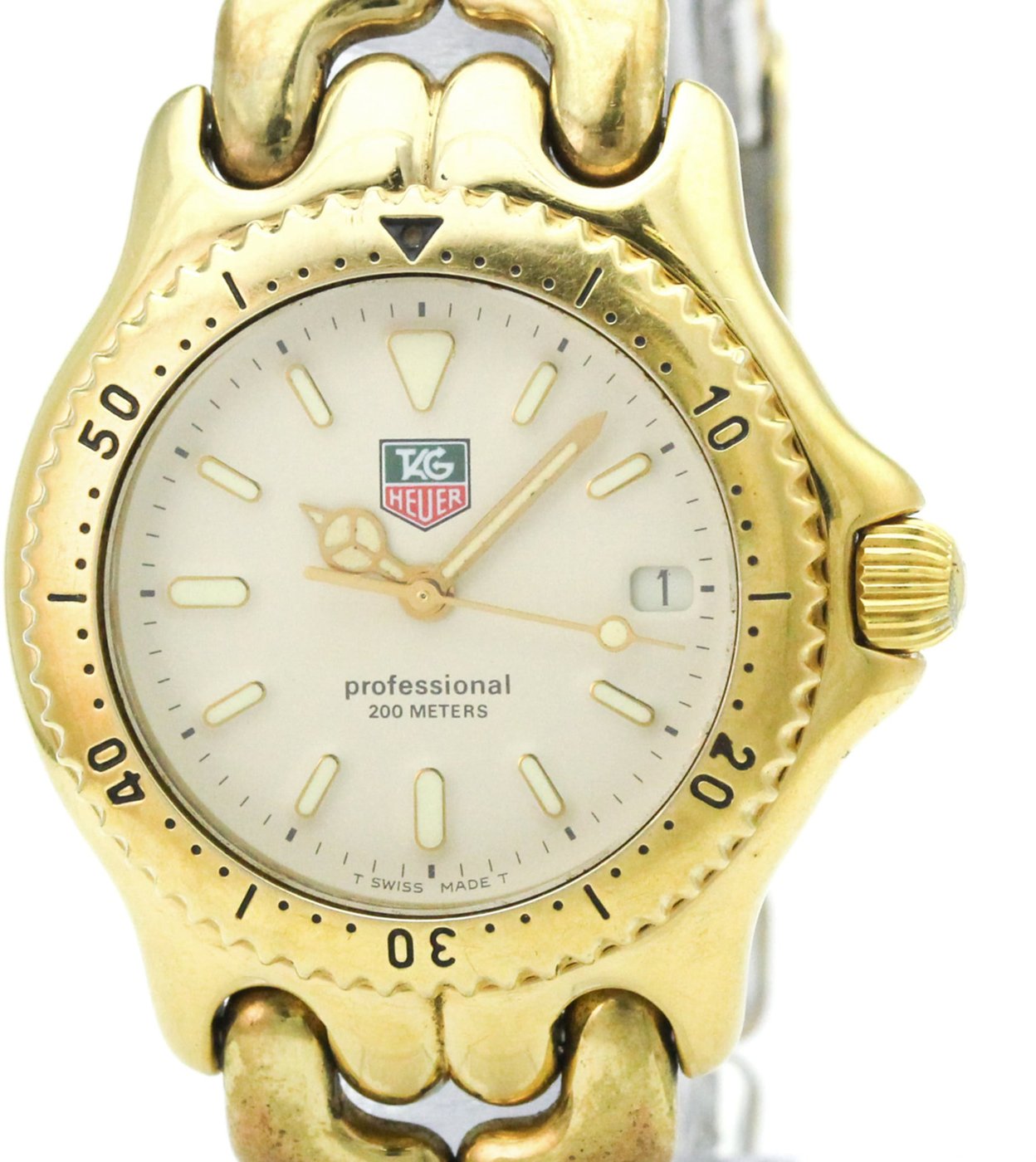 Tag Heuer Sel Professional 200M Quartz Stainless Steel and Gold Plated 38