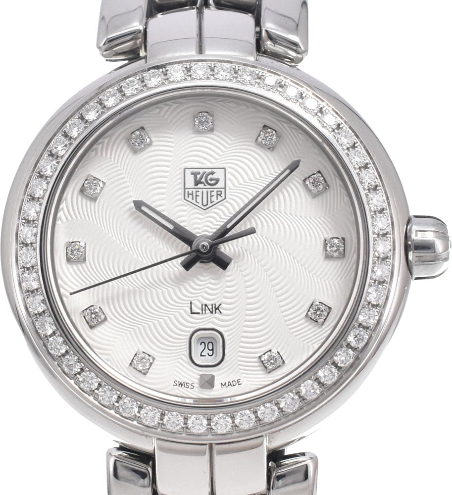 Tag Heuer Link Quartz Stainless Steel with Diamond Bezel and Markers 29