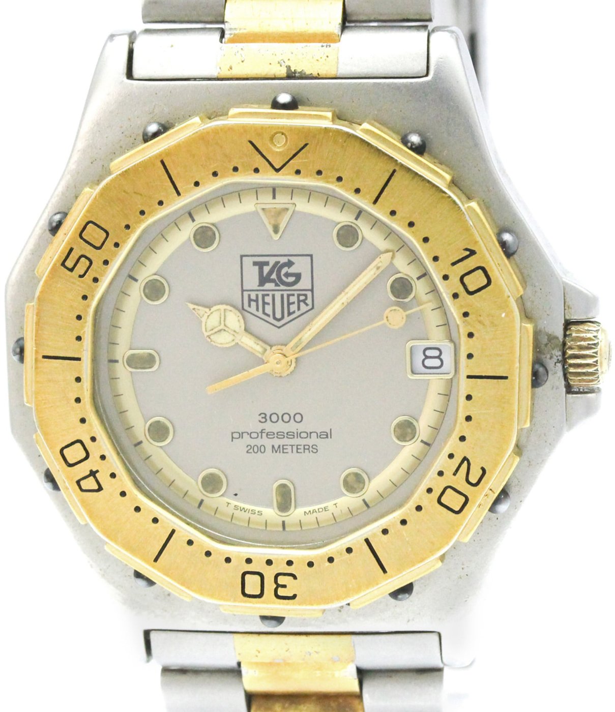 Tag Heuer 3000 Professional 200M Stainless Steel with gold plated 34
