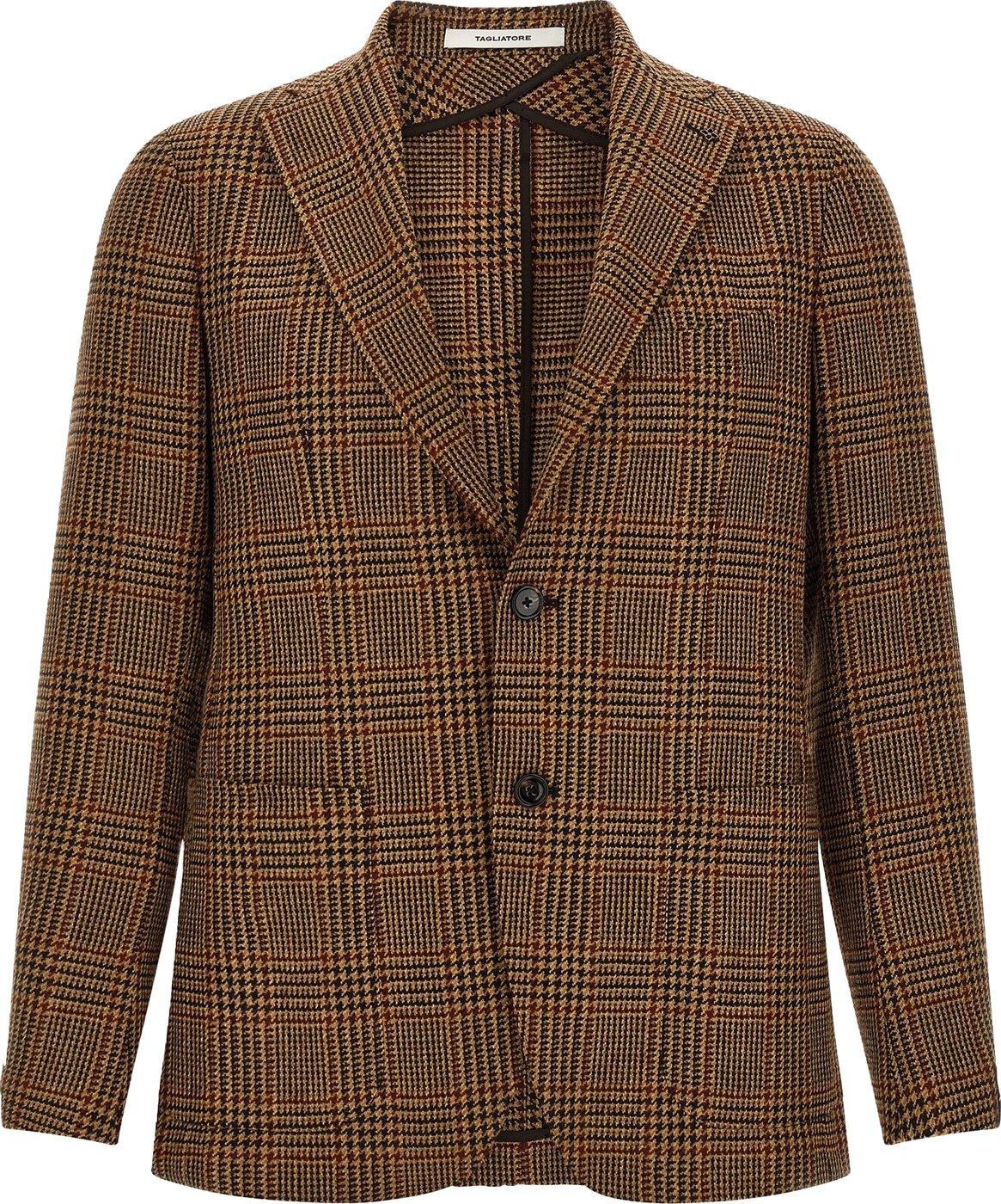 Tagliatore Brown Virgin Wool Blazer