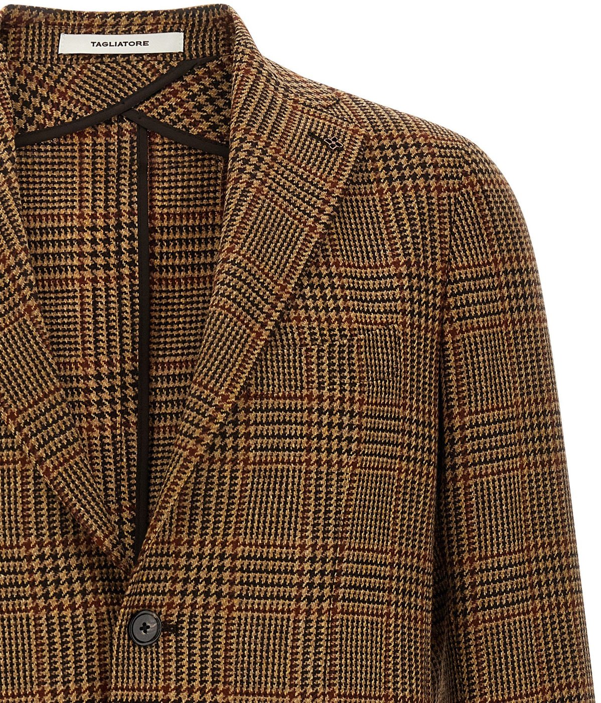 Tagliatore Brown Virgin Wool Blazer