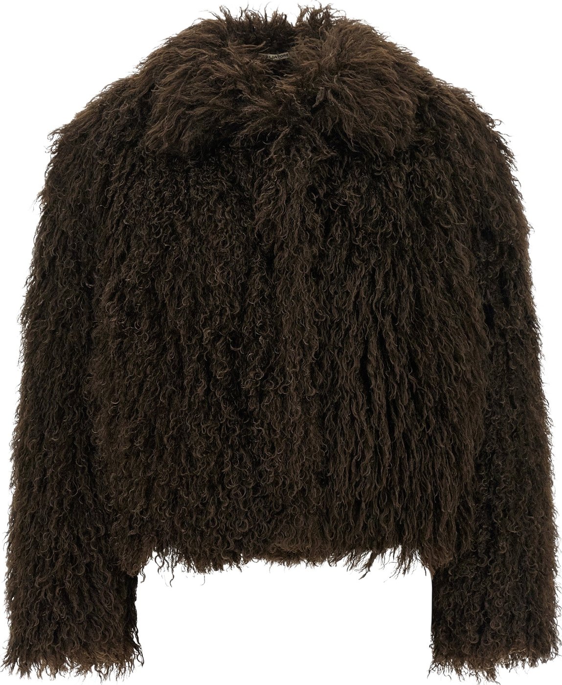 Tagliatore Brown Polyester Full-Length Jacket