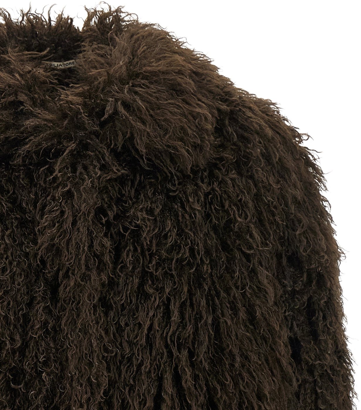 Tagliatore Brown Polyester Full-Length Jacket