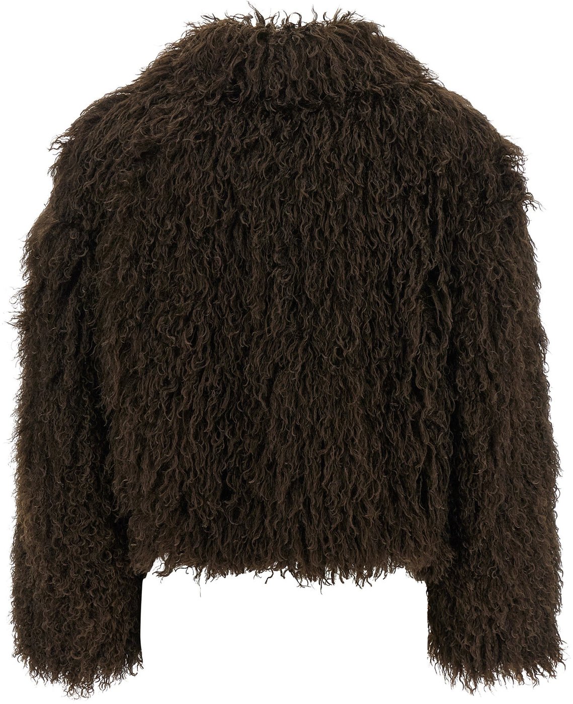 Tagliatore Brown Polyester Full-Length Jacket
