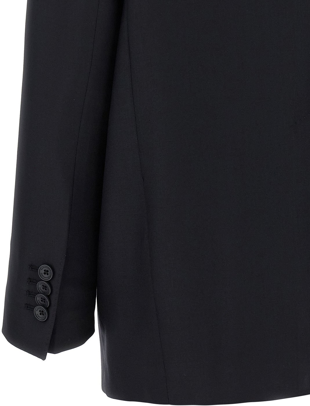 Tagliatore Black Virgin Wool Two-Piece Suit