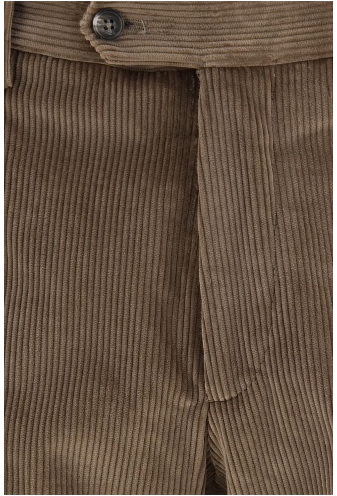 Tagliatore Brown Cotton Two-Piece Suit