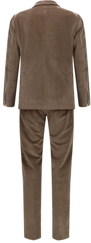 Tagliatore Brown Cotton Two-Piece Suit
