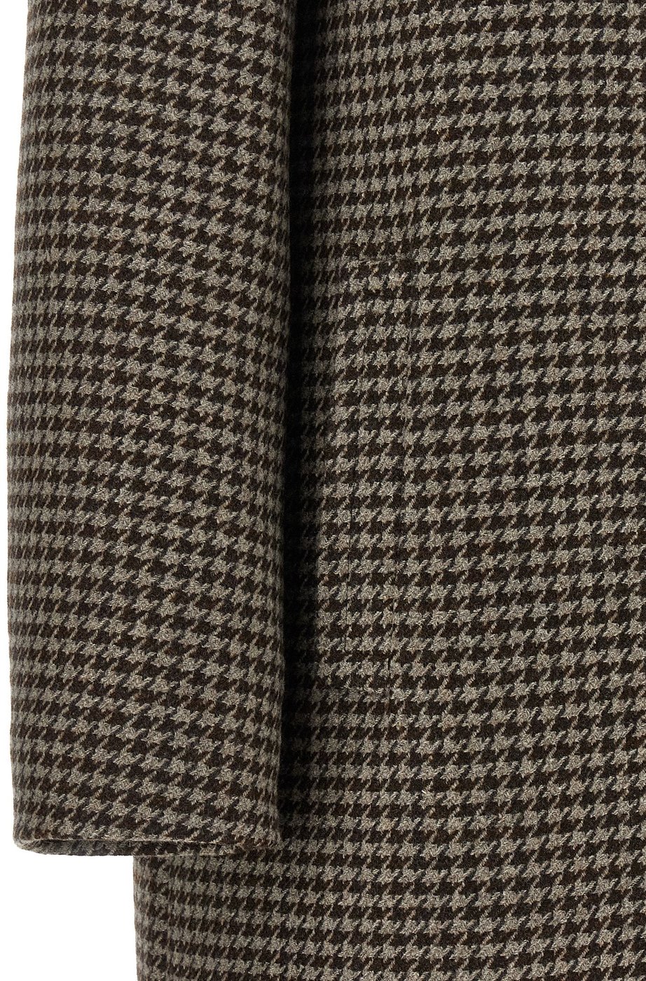 Tagliatore Brown Virgin Wool Coat