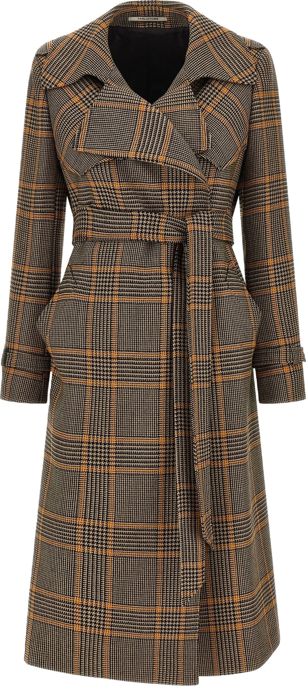 Tagliatore Brown Virgin Wool Coat