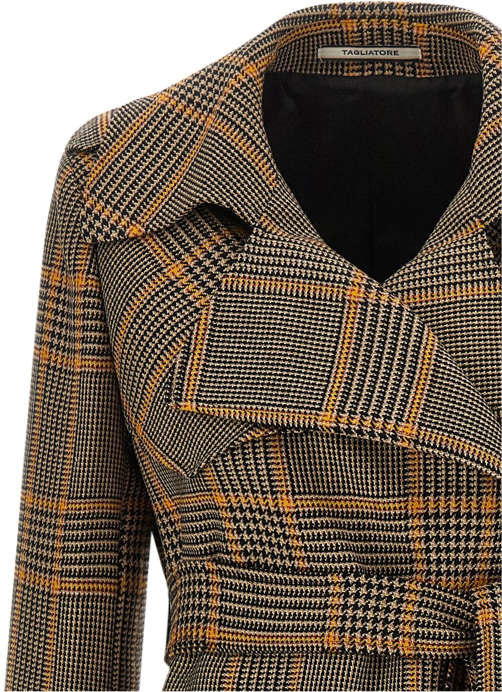 Tagliatore Brown Virgin Wool Coat