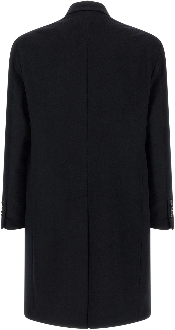 Tagliatore Blue Virgin Wool Coat