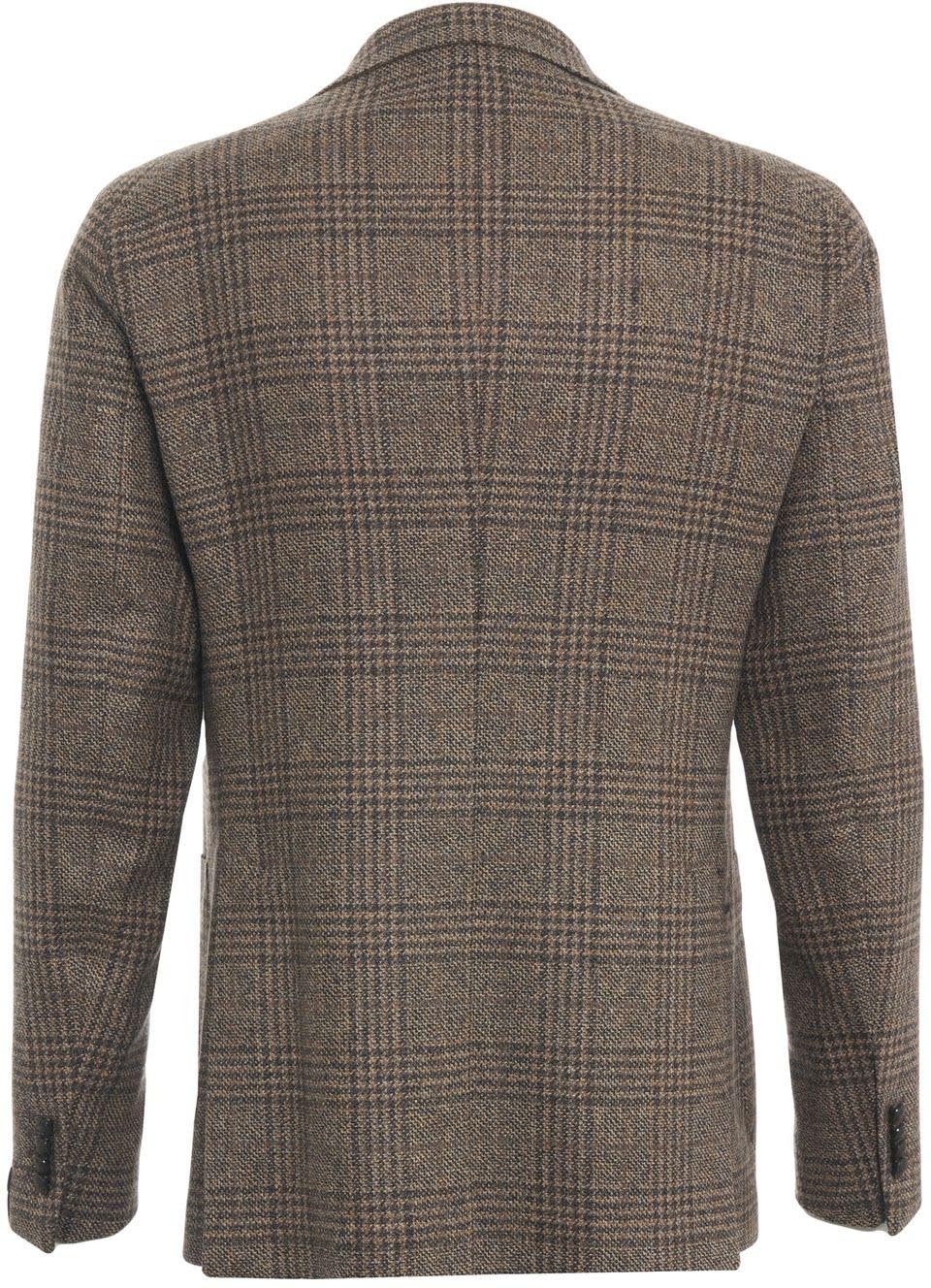 Blazer with checked pattern