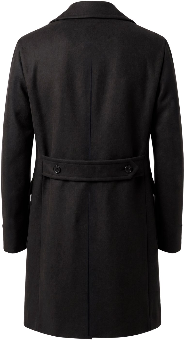 Wool double-breasted coat