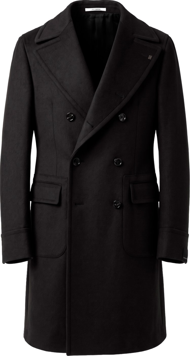 Wool double-breasted coat