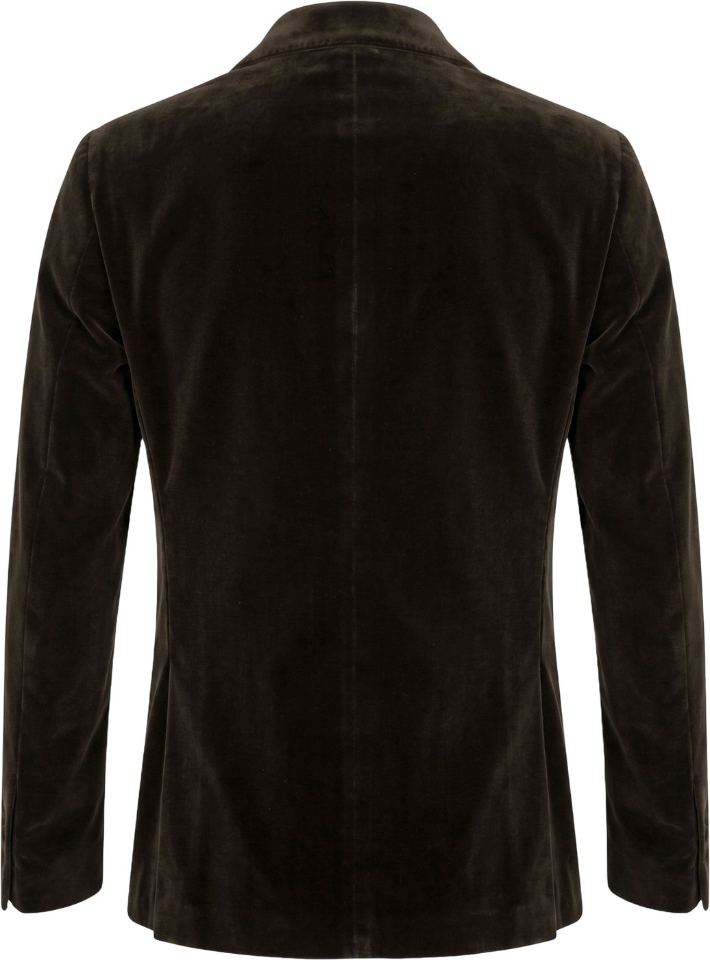 Double-breasted blazer in cotton velvet