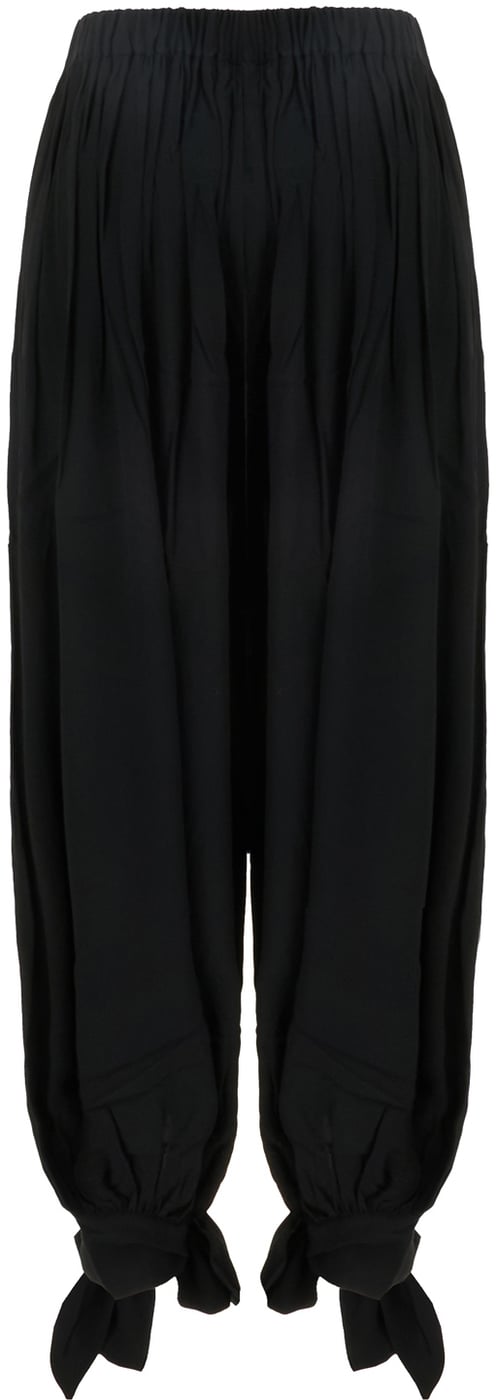 The Andamane Black acetate blend pants