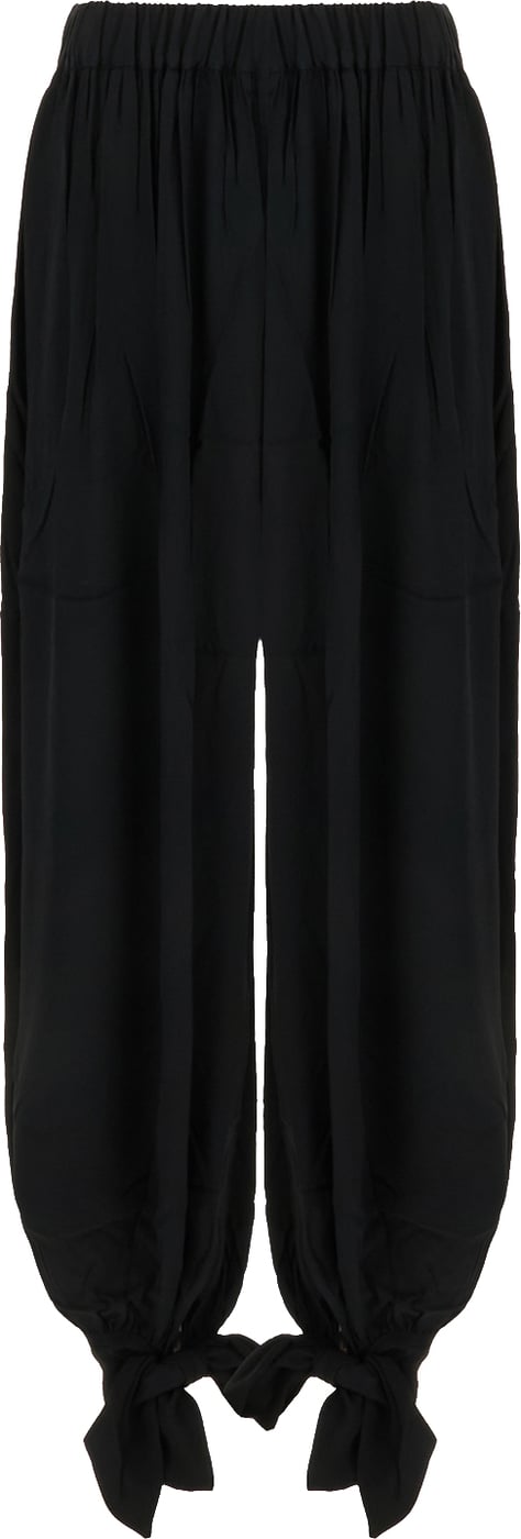 The Andamane Black acetate blend pants