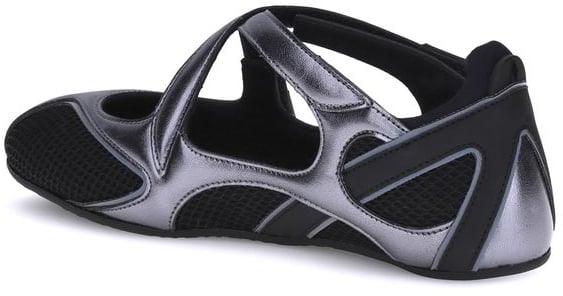 The Attico Black Polyethylene Ballet Flats