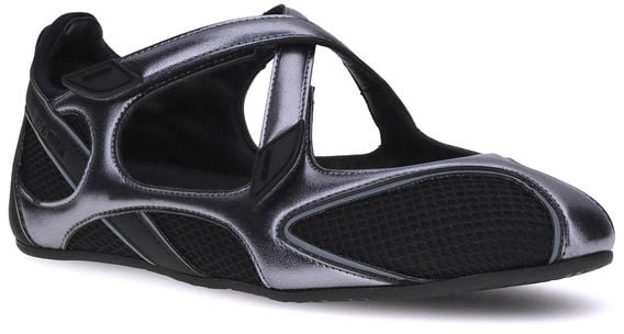The Attico Black Polyethylene Ballet Flats