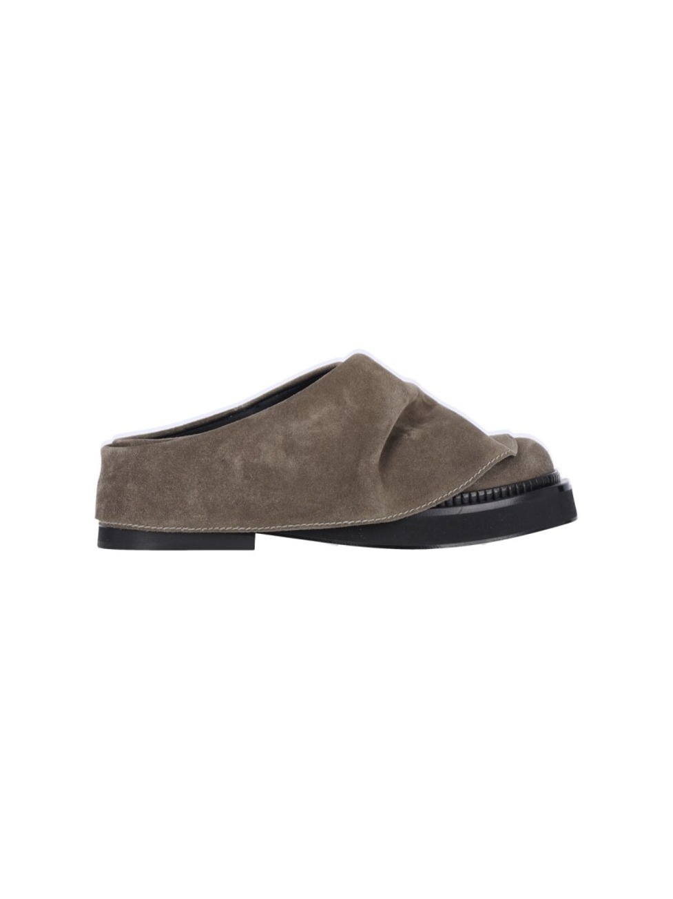 "Mini Robin" Mules – Taupe Suede