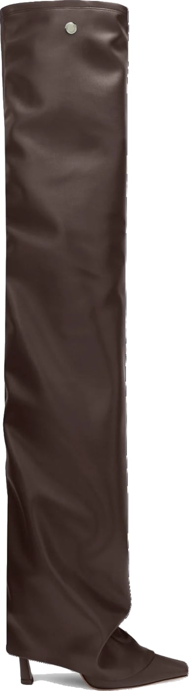 Thigh High Boots Dark Brown