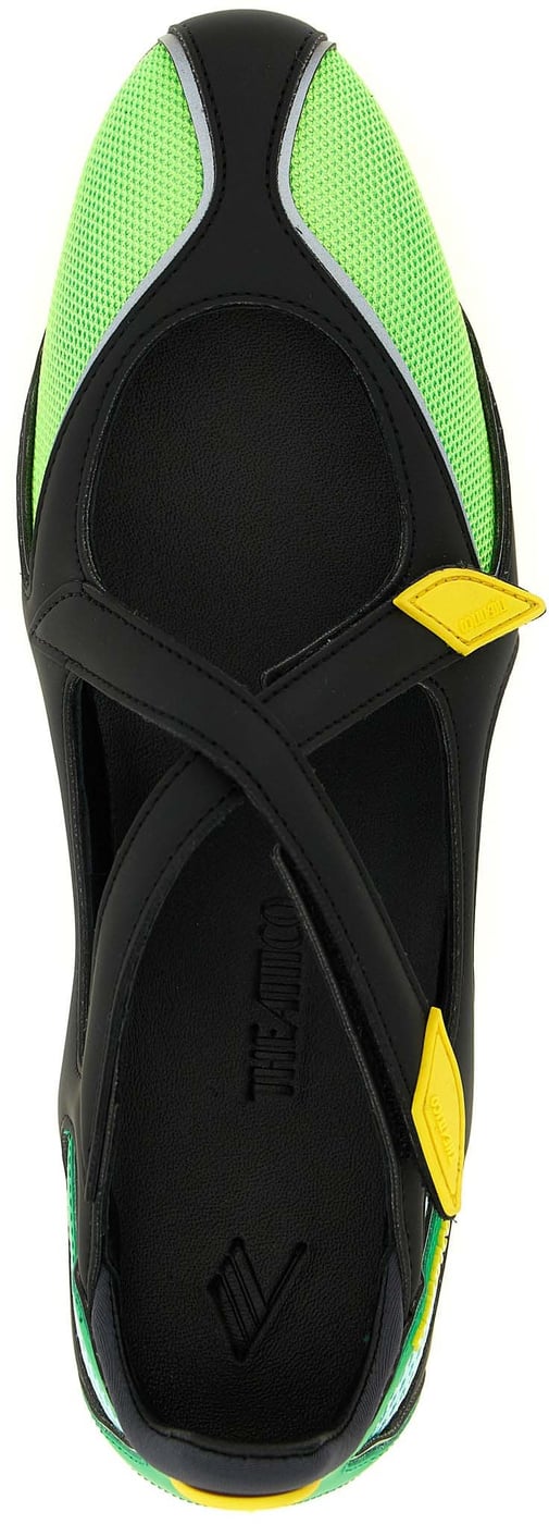 The Attico Bicolor Polyethylene Ballet Flats