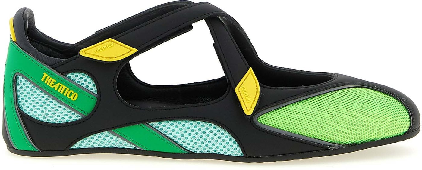 The Attico Bicolor Polyethylene Ballet Flats