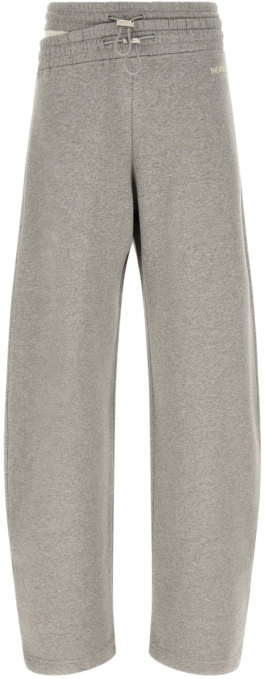 The Attico Gray Cotton Casual Pants