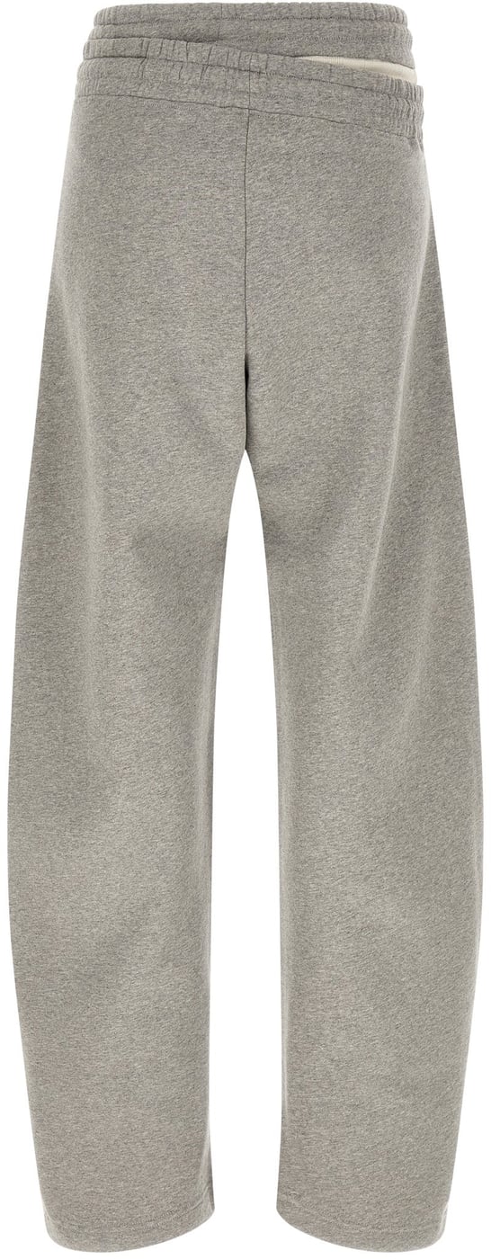 The Attico Gray Cotton Casual Pants