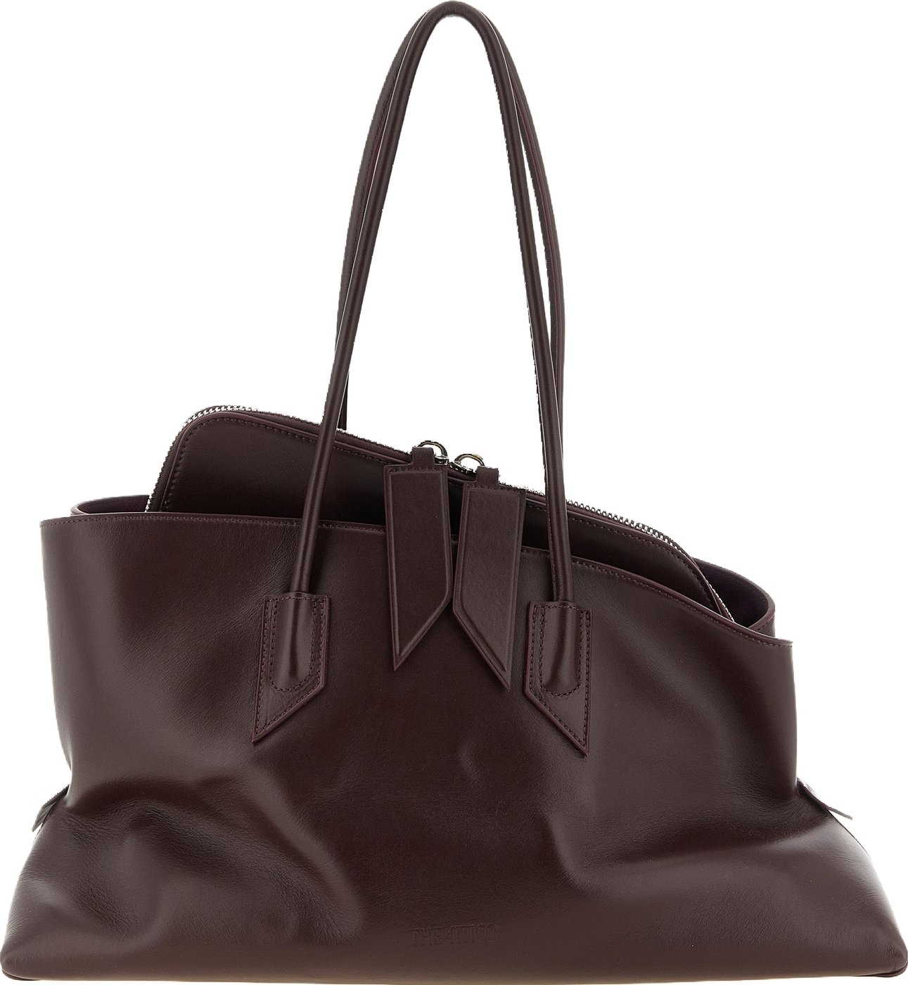 The Attico Purple Bovine Leather Shoulder Bag