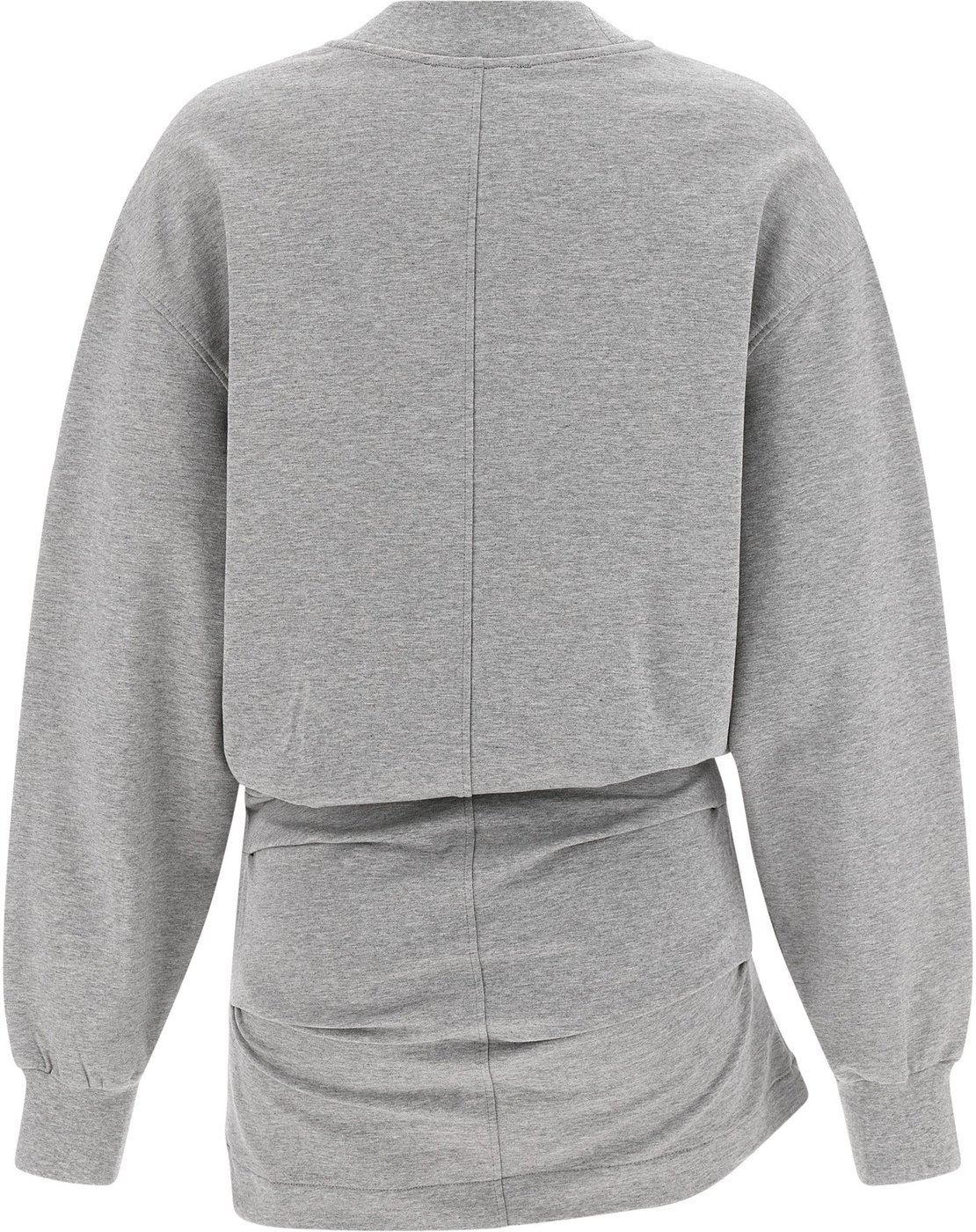 The Attico Gray Cotton Short Dress