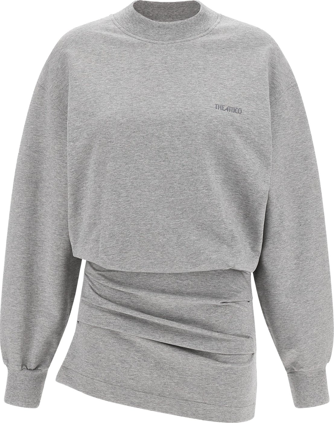 The Attico Gray Cotton Short Dress