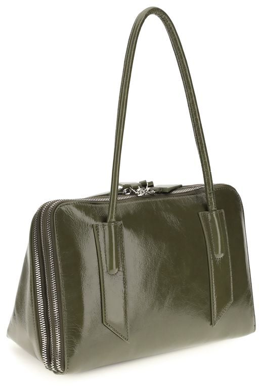 The Attico Bicolor Calf Leather Bos Taurus Shoulder Bag