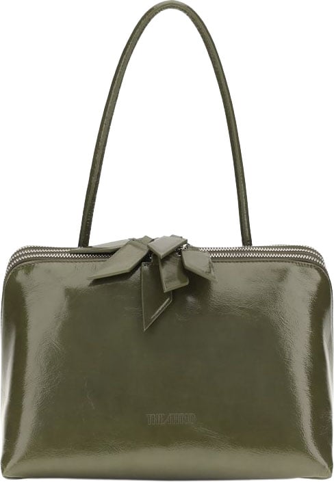 The Attico Bicolor Calf Leather Bos Taurus Shoulder Bag