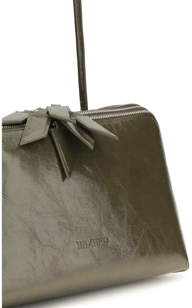 The Attico Bicolor Calf Leather Bos Taurus Shoulder Bag