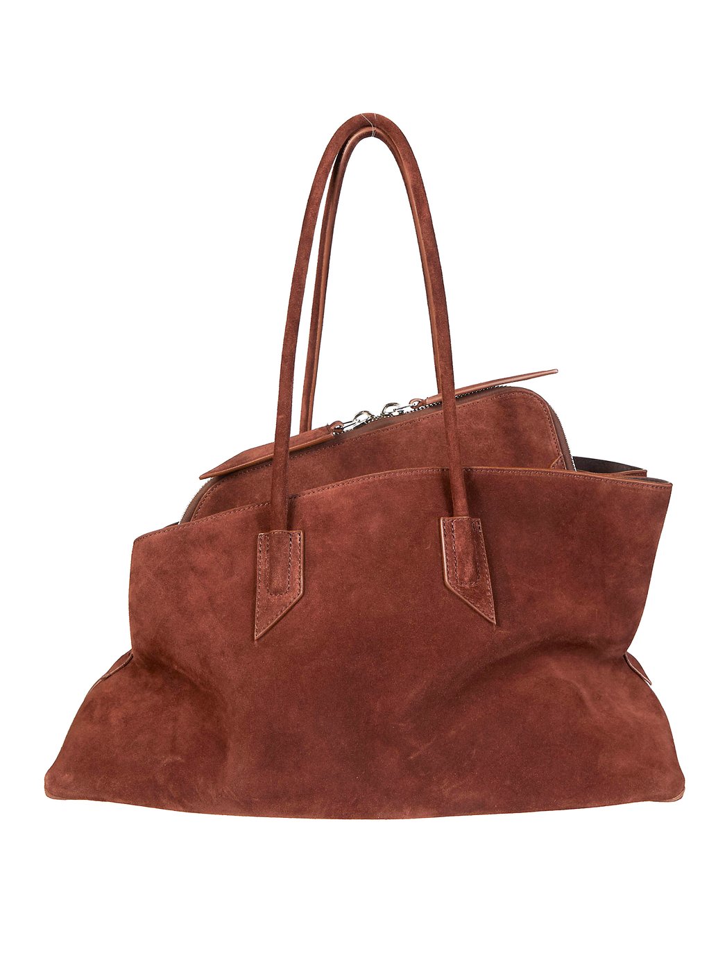Brown La Passeggiata Suede Handbag