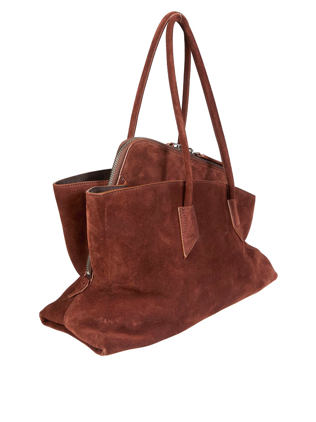 Brown La Passeggiata Suede Handbag