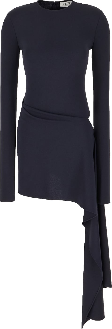The Attico Navy blue polyester mini dress