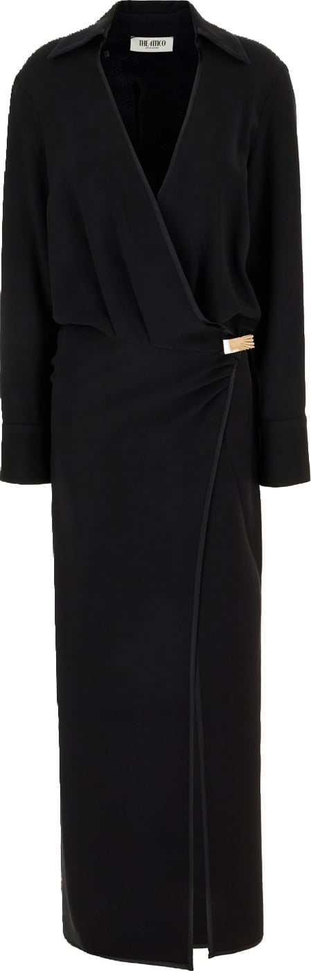 The Attico Black acetate and viscose dress