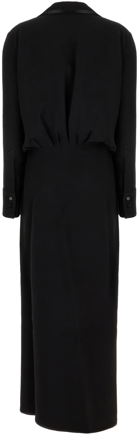 The Attico Black acetate and viscose dress