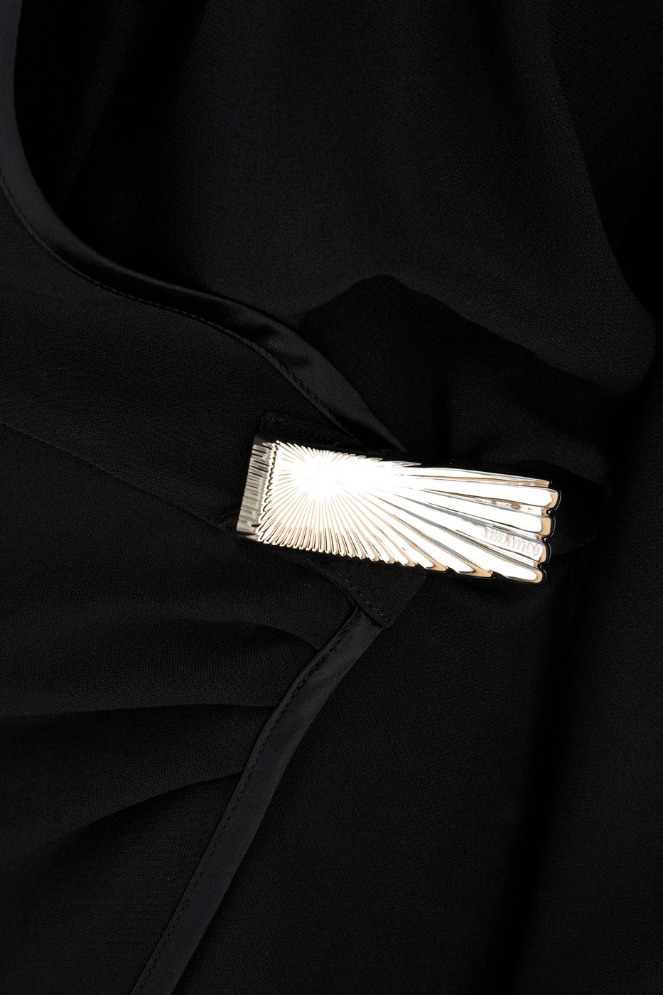 The Attico Black acetate and viscose dress