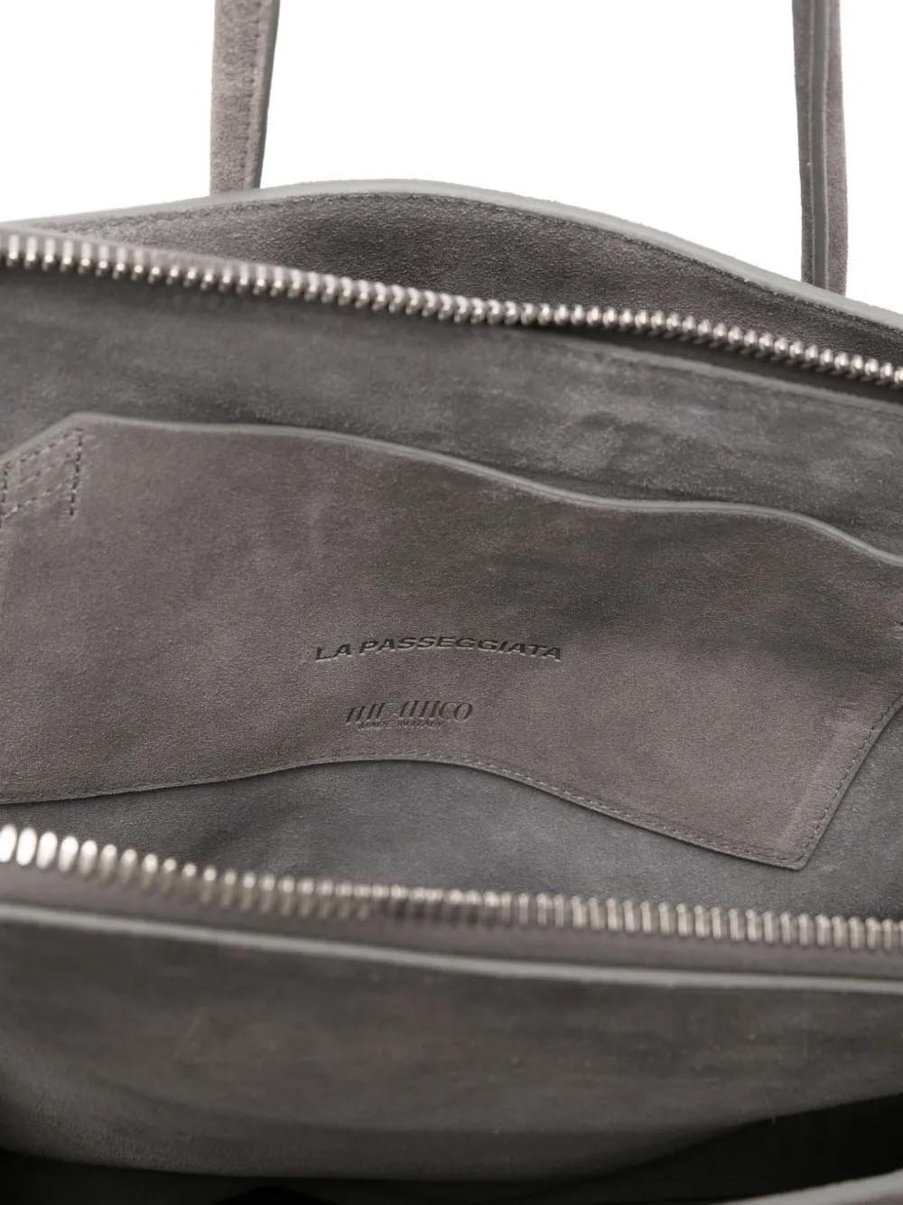 La Passeggiata Medium Top Handle Dark Grey