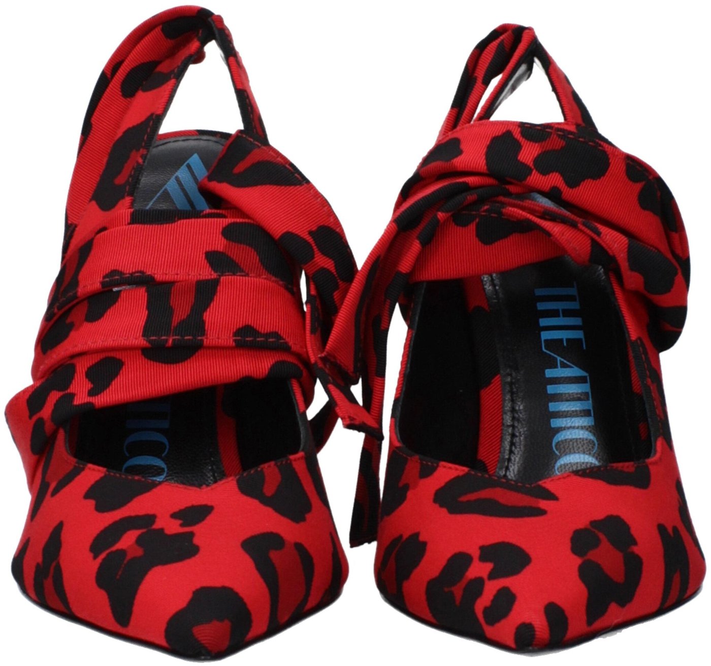 The Attico Red Fabric High Heel Pumps