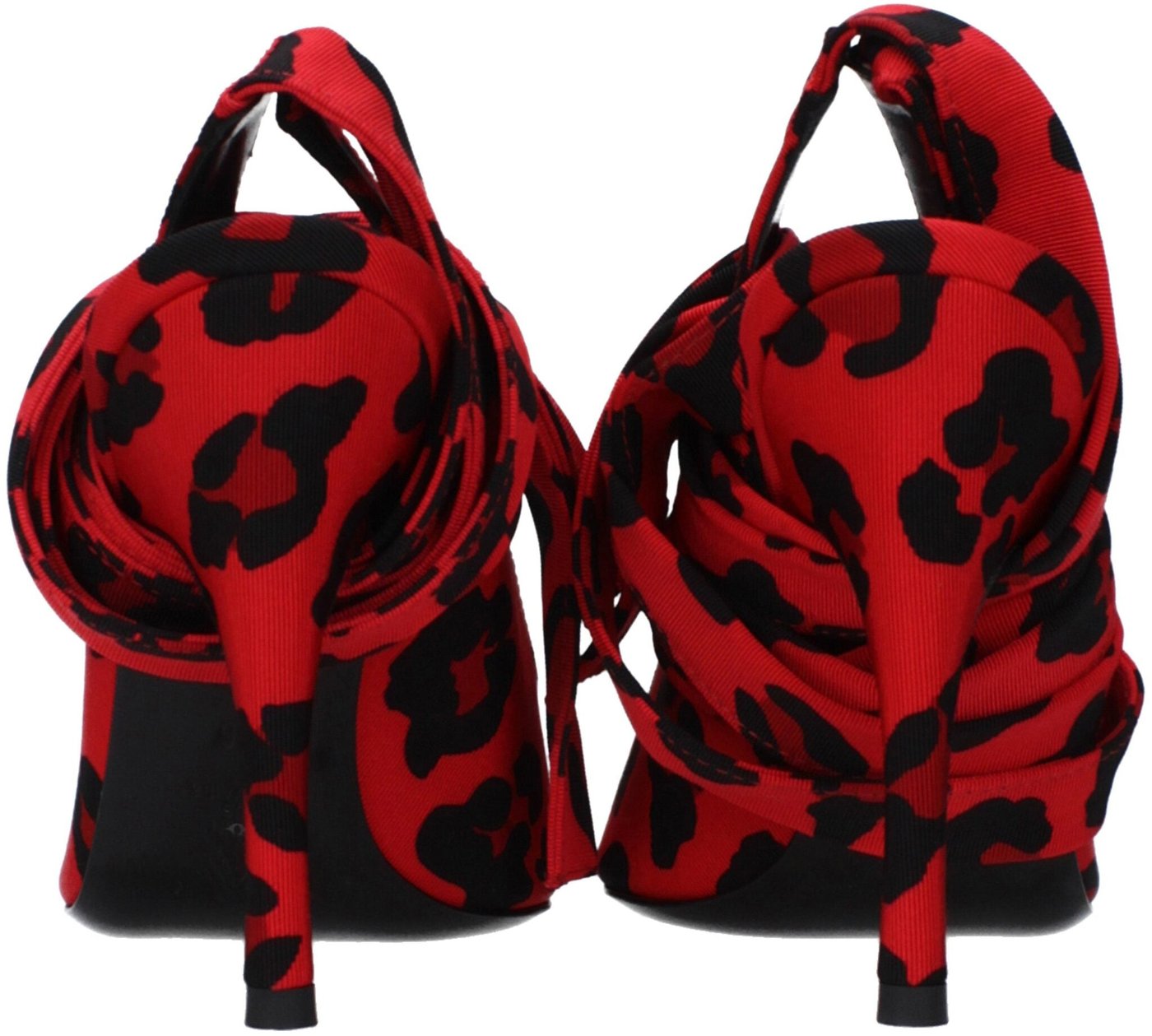 The Attico Red Fabric High Heel Pumps