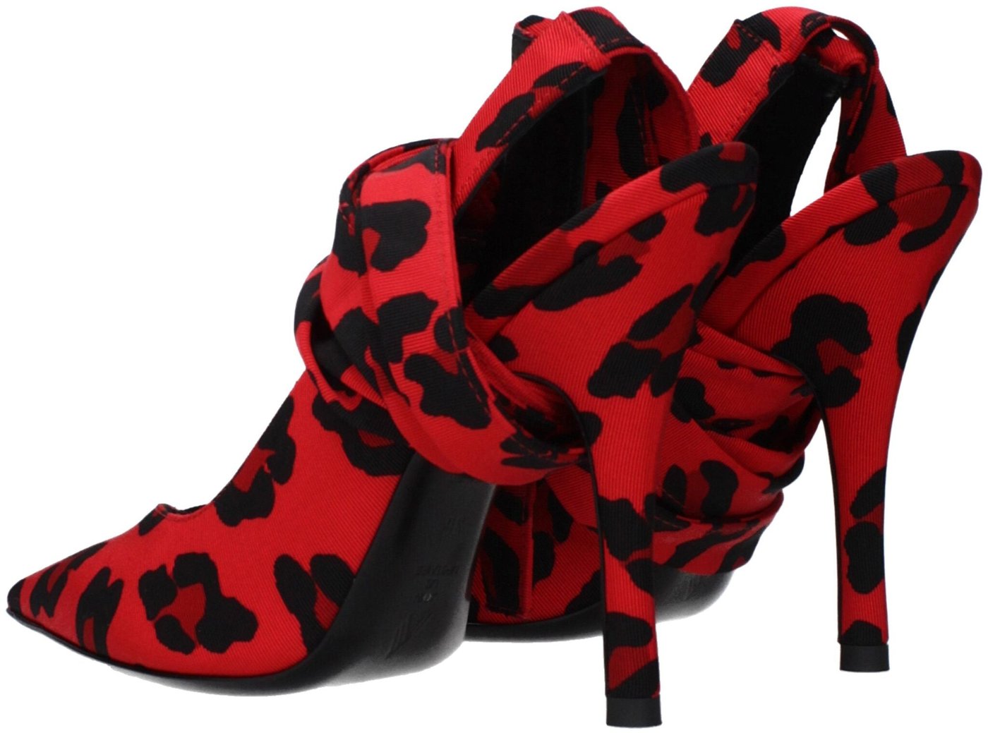 The Attico Red Fabric High Heel Pumps