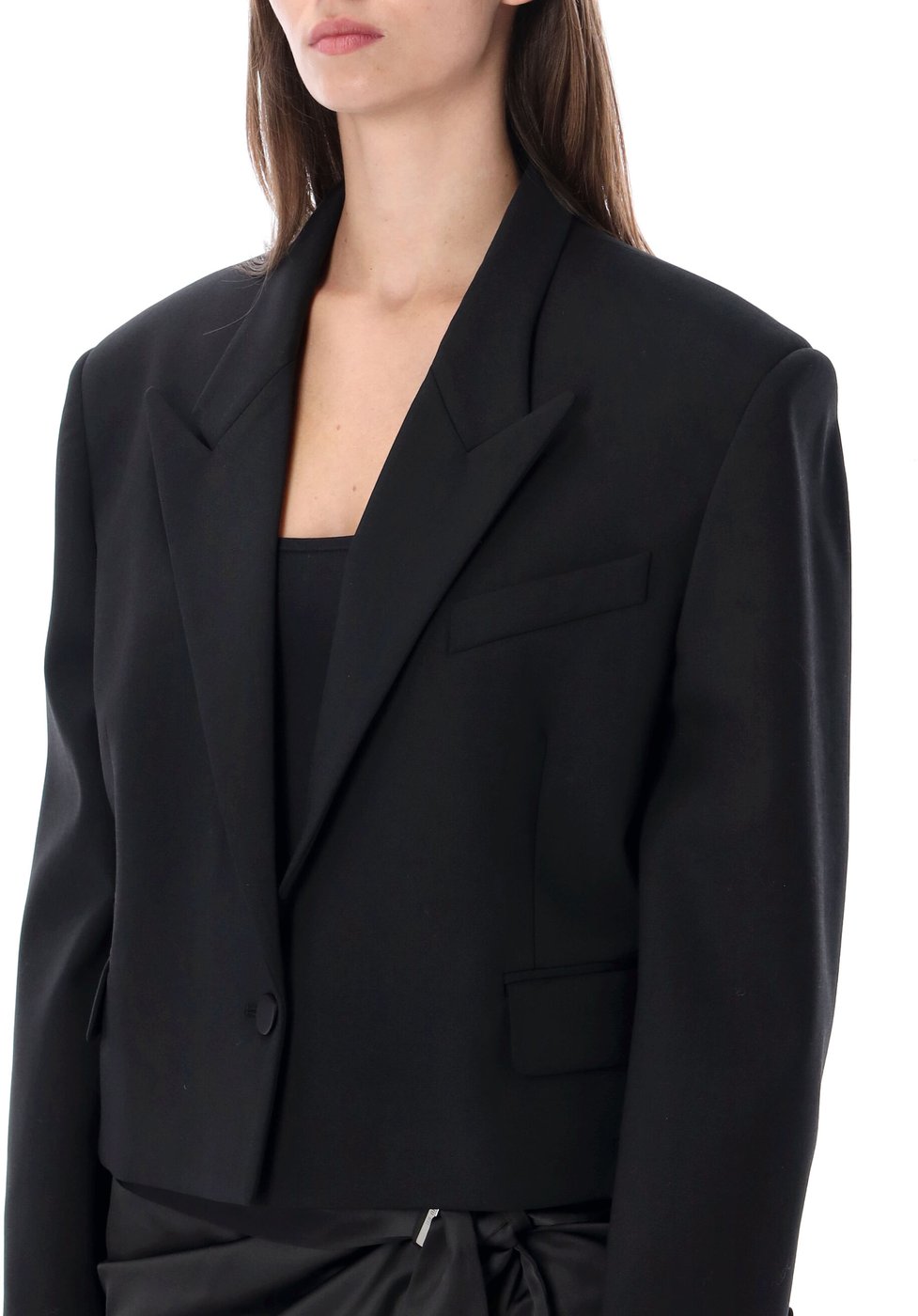 Embroidered Blazer Nero