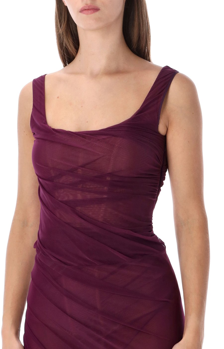 Tulle Midi Dr4Ess Plum