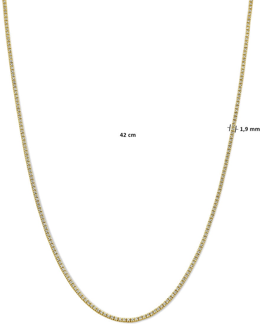 THOB Collier 40.29467 14k Geelgoud met 2.00ct G SI Lab Grown Diamant 1.9mm 42cm