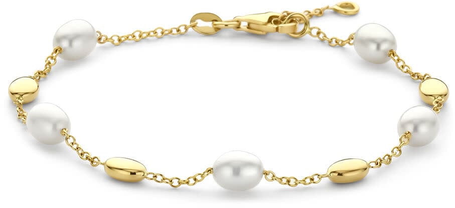 THOB Armband 40.36279 14k Geelgoud met Parels 1.5mm 17-19cm