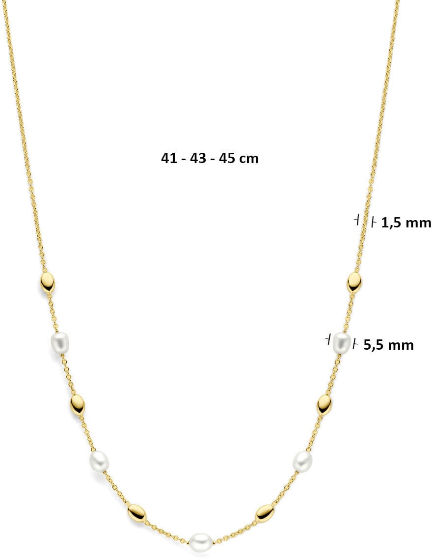 THOB Collier 40.36377 14k Geelgoud met Parels 1.5mm 41-45cm